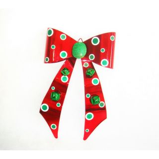 Red/ Green Metal Bow