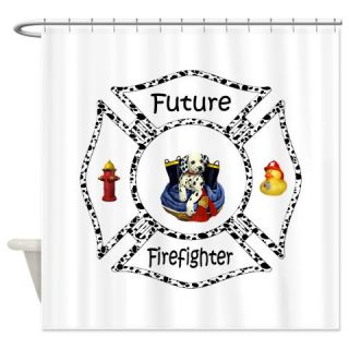  Future Firefighter Dalmatian Shower Curtain  Use code FREECART at Checkout