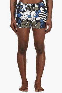 Marc By Marc Jacobs Navy Floral Swim Shorts