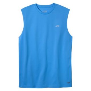 C9 By Champion Mens Advanced Duo Dry Tech Muscle Tee   Blue S