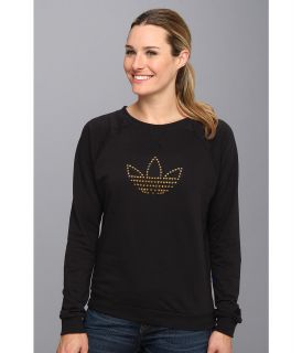 adidas Originals Studs Trefoil Logo Sweatshirt Womens Sweatshirt (Black)