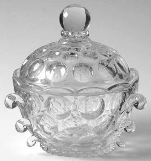 Imperial Glass Ohio Provincial Clear Candy Box & Lid   Stem #1506, Clear