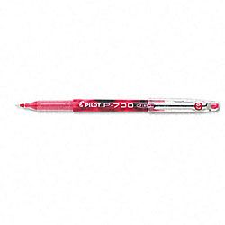 Pilot P 700 Red Gel Ink Roller Ball Pens (pack Of 12)