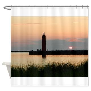  .Muskegon Breakwater Light. Shower Curtain  Use code FREECART at Checkout