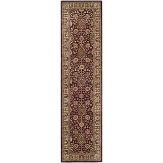 Safavieh Handmade Persian Legend Red/ Light Brown New Zealand Wool Rug (26 X 10)