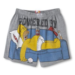 Mens The Simpsons Boxers   Gray S