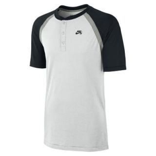 Nike SB Dri FIT Davis Mens Henley Shirt   Summit White