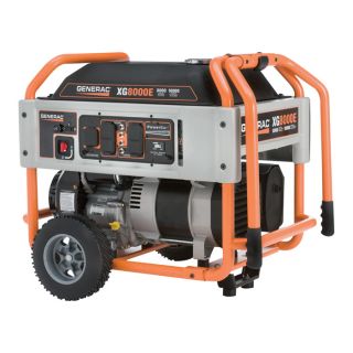 Generac XG8000E Portable Generator   10,000 Surge Watts, 8000 Rated Watts, CARB 