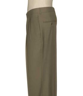 Business Express Pleated Front Trousers  British Tan JoS. A. Bank