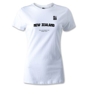 FIFA U 20 World Cup 2013 Womens New Zealand T Shirt (White)