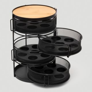 28 Pod, 4 Tier Round Coffee Tower with Swing Out Drawers   World Market