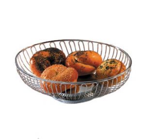 Tablecraft Bread Basket, Basket, Chrome Plated, Oval