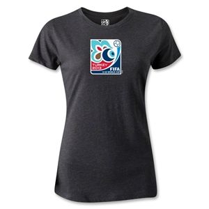 FIFA U 20 World Cup Turkey 2013 Womens Emblem T Shirt (Dark Gray)