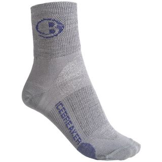 Icebreaker Run Ultralite Mini Socks   Merino Wool  Ankle (For Women)   TWISTER/HORIZON/TWISTER (L )