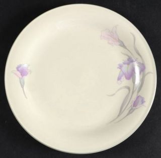 China Pearl Orchid Salad Plate, Fine China Dinnerware   Purple & Pink Flowergray