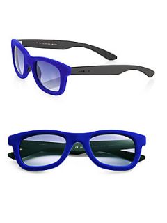 Italia Independent Velvet Wayfarer Sunglasses   Blue