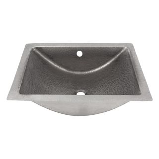 The Copper Factory Solid Copper Hand Hammered Concave Undermount Lavatory Sink (Solid copper sheetHardware finish Satin nickelDimensions 20.5 inches wide x 17 inches deep x 6 inches high x 1.625 inch drain sizeNote Due to the handmade nature of this pr