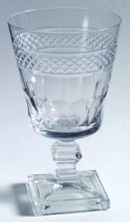 Duncan & Miller Belfast (Stem #5323, Cut #734) Water Goblet   Stem #5323, Square