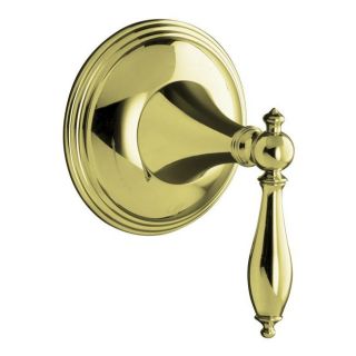 Kohler K t10303 4m af Vibrant French Gold Finial Traditional Volume Control Valve Trim With Lever Handle, Valve Not Included