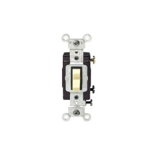 Leviton CS1202I Light Switch, Toggle Switch, Commercial Grade, 20A, SinglePole Ivory