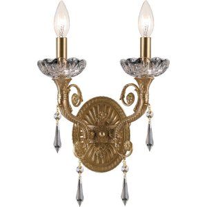 Crystorama Lighting CRY 5152 AG CL MWP Regal Wall Sconce Hand Polished