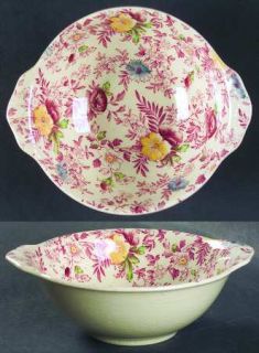 Johnson Brothers Old English Chintz Pink/Multicolor Lugged Fruit/Dessert (Sauce)