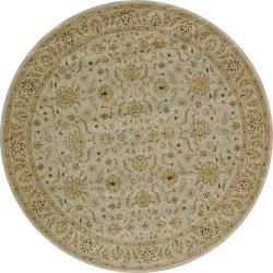 Dorchester Beige/ Beige Powerloomed Rug (77round)