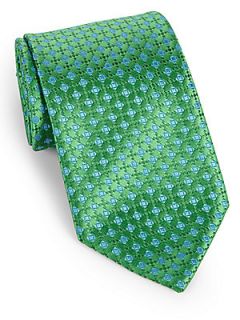 Charvet Silk Neat Tie   Apple Green