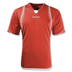 Diadora Napoli Soccer Jersey (Red)