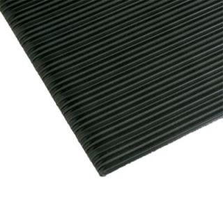 NoTrax Comfort Rest Anti Fatigue Floor Mat, 4 x 6 ft, 3/8 in Thick, Ribbed, Coal