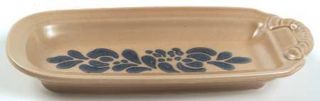 Pfaltzgraff Folk Art Cheese Tray, Fine China Dinnerware   Blue Floral Design On