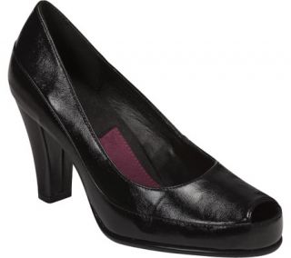 Womens A2 by Aerosoles Big Ben   Black Polyurethane Mid Heel Shoes