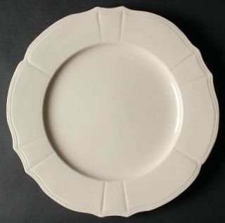Pier 1 Mckenzie Service Plate (Charger), Fine China Dinnerware   All Cream,Scall