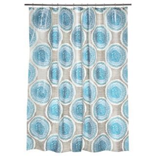 Room Essentials Doodle Medallion Shower Curtain   Blue