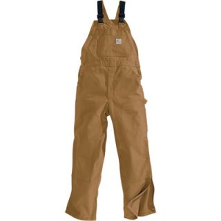 Carhartt� Flame Resistant Unlined Duck Bib Overall   Brown, 46in. Waist x 34in.