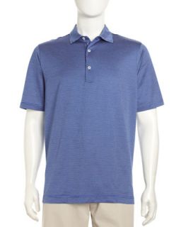 Divot Dotted Polo Golf Shirt, Blue
