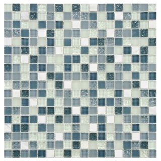 Somertile 12x12 in Reflections Mini 5/8 in Alaskan View Glass/stone Mosaic Tile (pack Of 10)