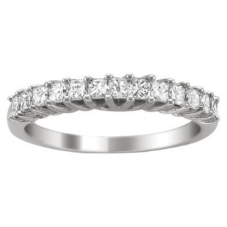 3/4 CT.T.W. Diamond Band Ring in 14K White Gold   Size 6.5