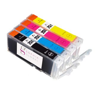 Sophia Global Compatible Canon Cli 251 Black, Cyan, Magenta,yellow Ink Cartridges (pack Of 4) (Black, cyan, magenta, yellowPrint yield Up to 665 pages eachModel SGCLI 251BCMYPack of 4We cannot accept returns on this product. )