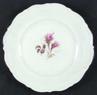 Winterling   Bavaria Elegance Dinner Plate, Fine China Dinnerware   Pink Rosebud