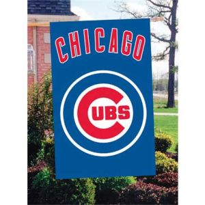 Chicago Cubs Applique House Flag
