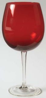 Artland Crystal Greetings Balloon Wine   Red Convex Bowl, Clear Smooth Stem