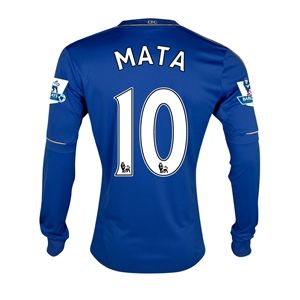 adidas Chelsea 12/13 MATA LS Home Soccer Jersey