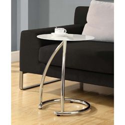 Chrome Metal Accent Table