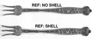 Whiting Division Dresden (Sterling, 1896, No Monograms) Fork Oyster   Sterling,