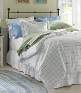 280 Thread Count Pima Cotton Percale Comforter Cover, Windowpane