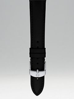 Michele Watches 18MM Patent Leather Strap   Black