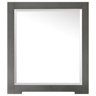 Kelly Solid Wood Frame Grey/ Blue Finish Mirror