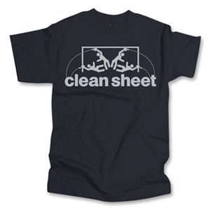 Who Are Ya Designs Clean Sheet T Shirt (Black)