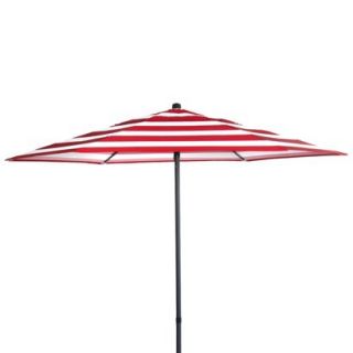Room Essentials Patio Umbrella   Red Stripe 7.5